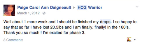 HCG Warrior Testimony From Paige