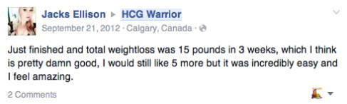 HCG Warrior Testimony From Jacks