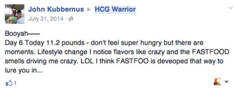 HCG Warrior Testimony From John