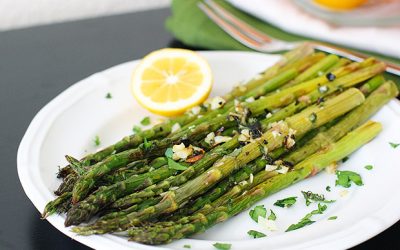 Grilled Asparagus with Rosemary Lemon Sauce