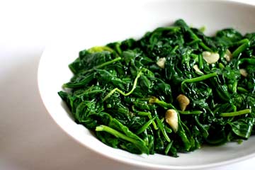 garlic spinach HCG diet Recipe
