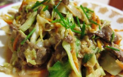 Mongolian Beef With Cabbage for HCG Diet