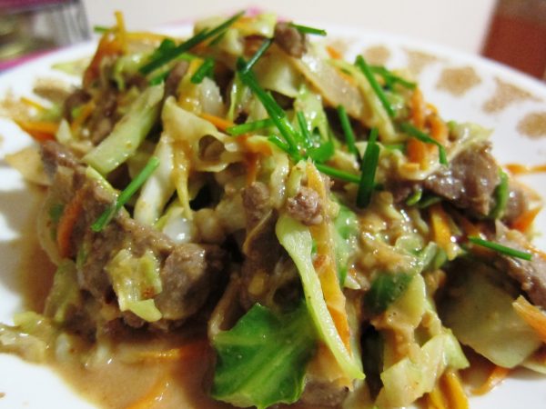 Mongolian beef and cabbage hcg diet recipe